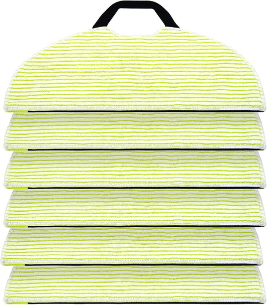 6 Pack Mop Pad for Shark AV2610WA / RV2620WD / RV2610WA / RV2410WD Robot Vacuum, Microfiber Sonic Mopping Pad Replacement Accessory