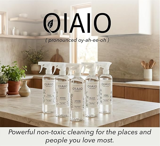Non-Toxic Home Cleaning - The Collection 5 Pack - Includes 5 Cleaners, 1 Canvas Tote, 2 Microfiber Cloths, 2 Coconut Husk Scrubers - 100% Natural Organic Ingredients that Truly Perform