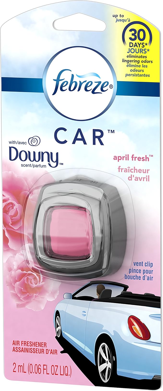 Febreze Car Vent Clip with Downy April Fresh Scent