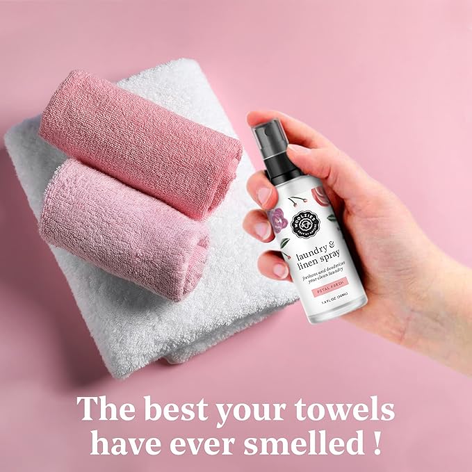 Woolzies Laundry Essential Oil Linen Spray Set | Use with Wool Dryer Balls, Face, & Body, Natural Room Mist | Includes Petal Fresh, Still Breeze, Citrus Clean 50 ML