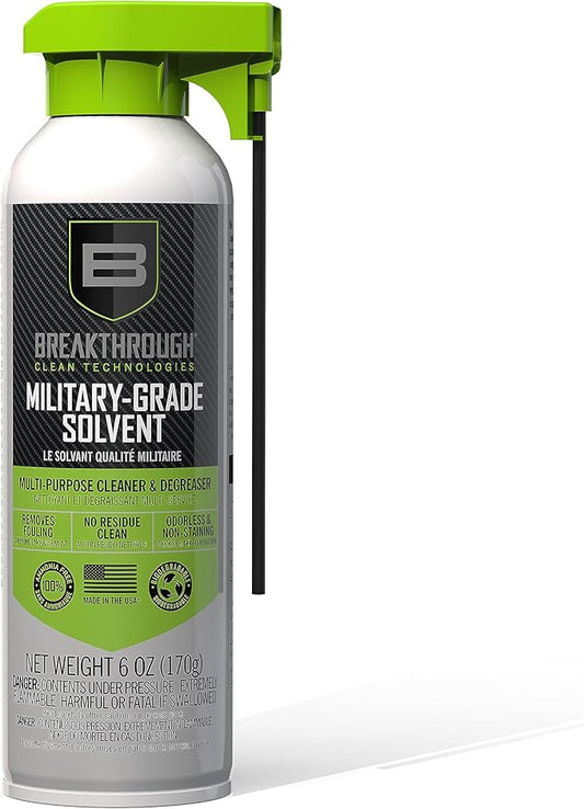 Breakthrough Clean Technologies Military-Grade Handgun and Rifle Cleaning Solvent, Grease Remover - 6oz/2oz/15ml/32oz Spray Bottle