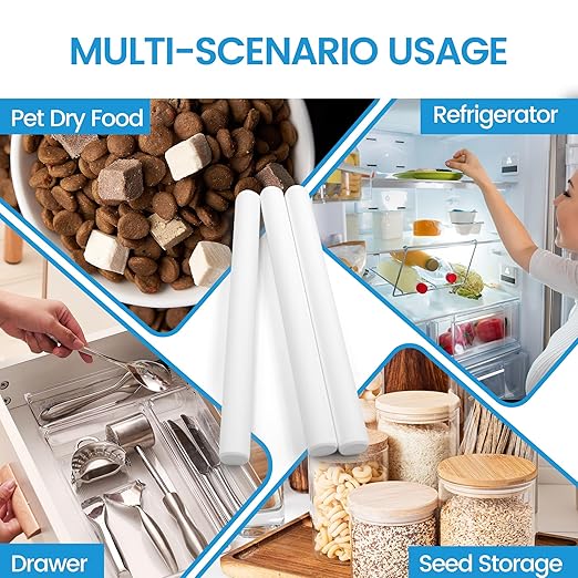 7 Pack Reusable Diatom Drying Stick - Quick Moisture Absorber, Multi-Purpose Humidity Control Dehumidifier Smooth Moisture Cleaner for Silicone Toys, Bathroom, Closet