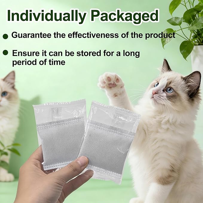 NewKe 12 Pack Odor Remover Refills for Hooded Cat Litter Box, Activated Charcoal Filters Replacement, Odor Eliminator for Automatic Litter Box, Activated Carbon Filters for Pet Odor, Keep Home Fresh