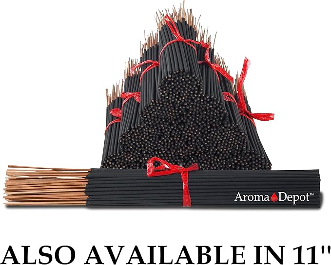 Apple Ma-cintosh Type Exotic Charcoal 7'' Incense Sticks. Approx. 85 to 100 Sticks Per Bundle, Length - 7 Inches, Each Natural Stick Burns for 35 to 45 mins Each. Long Lasting.100% Pure