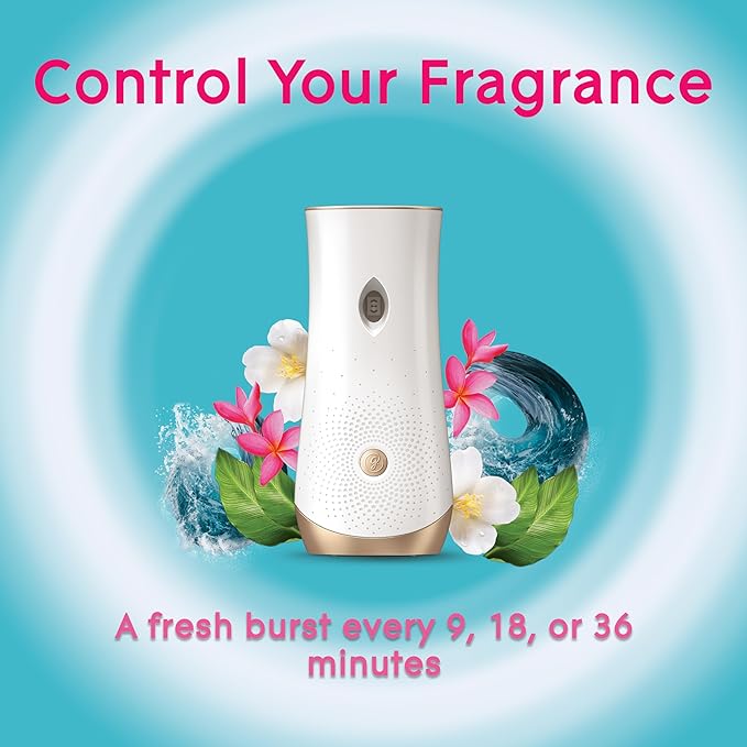 Glade Automatic Spray Air Freshener Refills, Aqua Waves, (PACK OF 3)
