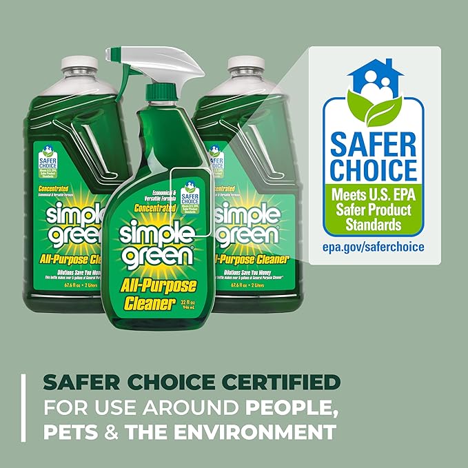 Simple Green All-Purpose Cleaner Spray and Refill, Green, 3 Piece Set, Original, 1 Count (Pack of 2)