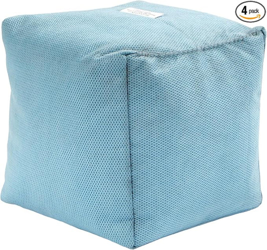 BambooMN Activated Bamboo Charcoal Air Purifier Cube - 800g Sky Blue - 4 Units