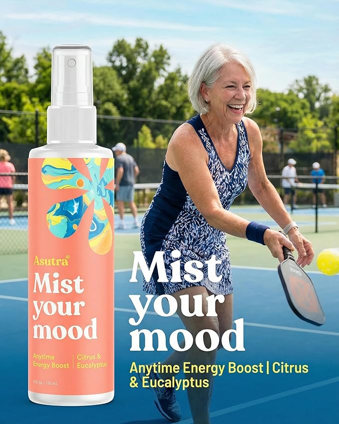 ASUTRA Multi-Use Essential Oil Aromatherapy Spray (Citrus & Eucalyptus), 4 fl oz – Mist for Face, Body, Rooms & Linens – Car, Fabric, and Bathroom Freshener