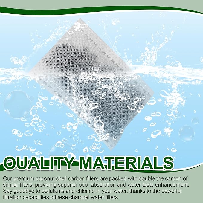 (24 Pack) Distiller Filters – Activated Charcoal Carbon Sachets for Megahome & Countertop Water Distillers