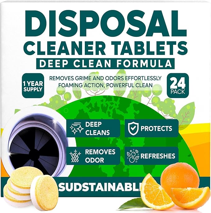 Garbage Disposal, Dishwasher Cleaner, and Washing Machine Cleaner Tablets bundle