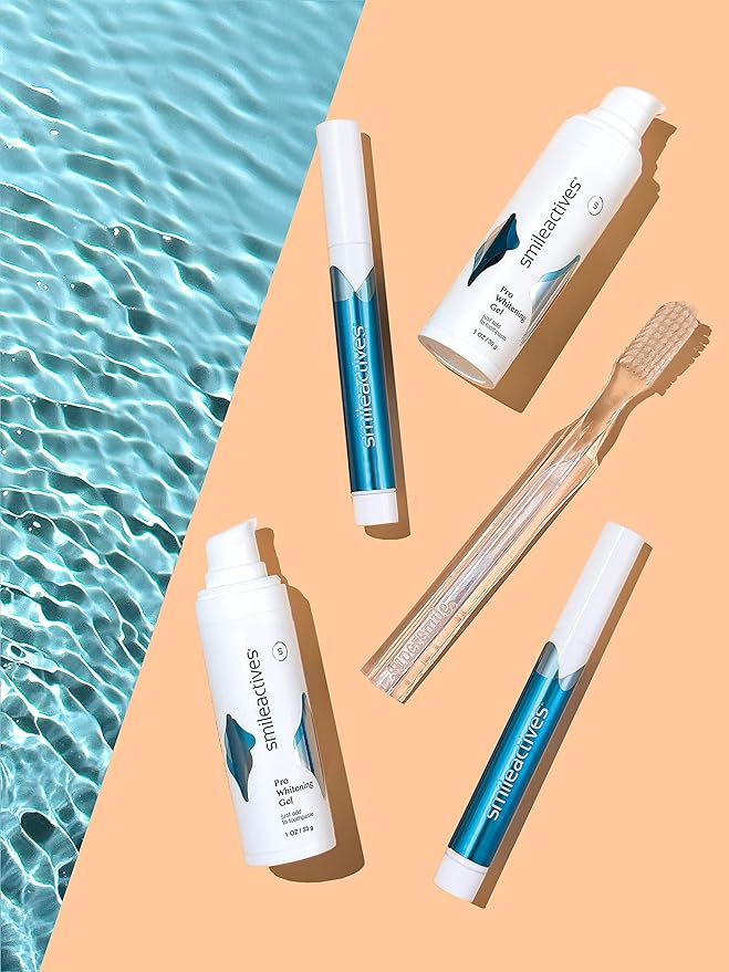 Smileactives Teeth Whitening Pen for White Smile, Fast Tooth Whitener and Stain Remover with Precision Brush Tip, Dental Quality Whitening Gel, Travel Pen, Easy to Use, Winterberry Flavor, 2 Pack