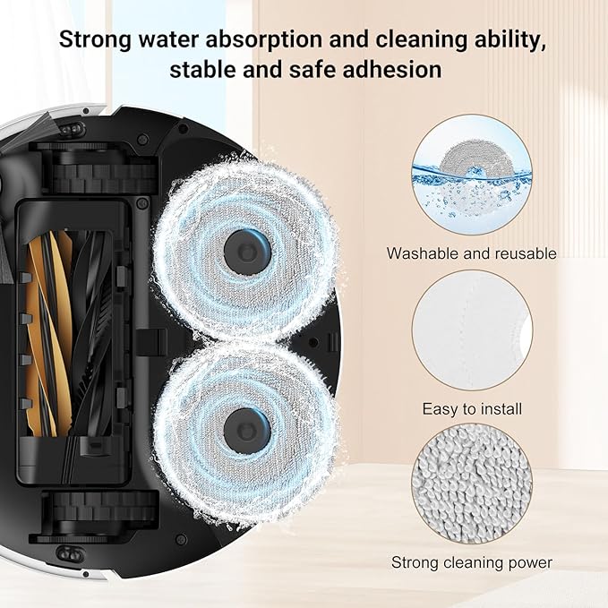 Replacement Kit for Dreame X50 Ultra Complete/L50 Ultra/Matrix10 Ultra/Mova V50 Ultra Robot Vacuum Cleaner,2 Main Brushes,4 Filters,6 Mop Pads&Side Brushes&Dust Bags&Scented Tablets