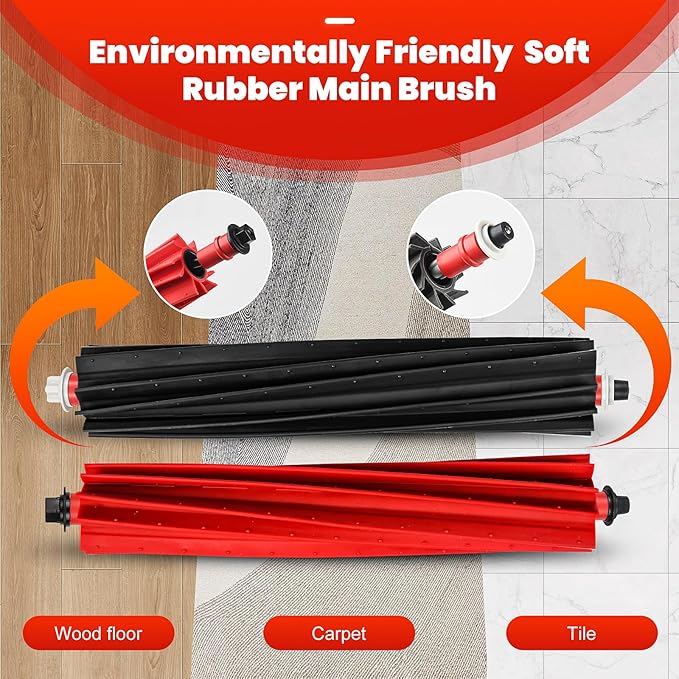 30 Pack Accessories Set for Roborock S8 Max/MaxV Ultra Robot Vacuum, 1 Pair Main Brushes, 2 Self-Cleaning Brush, 6 Side Brushes, 4 Filters, 4 Round Mop Pads, 4 Long Mop Pads, 6 Dust Bags, 2 Tools