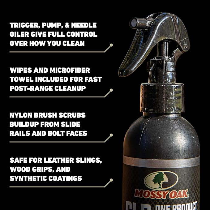 Mossy Oak CLP Gun Cleaning Oil | All-in-One Cleaner, Lubricant & Protectant | One-Step Gun Oil CLENZOIL