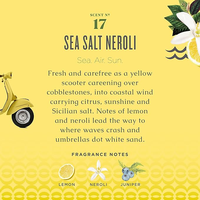 Caldrea Linen & Room Spray Air Freshener, Made with Essential Oils, Plant-Derived & Other Thoughtfully Chosen Ingredients Transparent, Sea Salt Neroli Scent, 16 Fl Oz