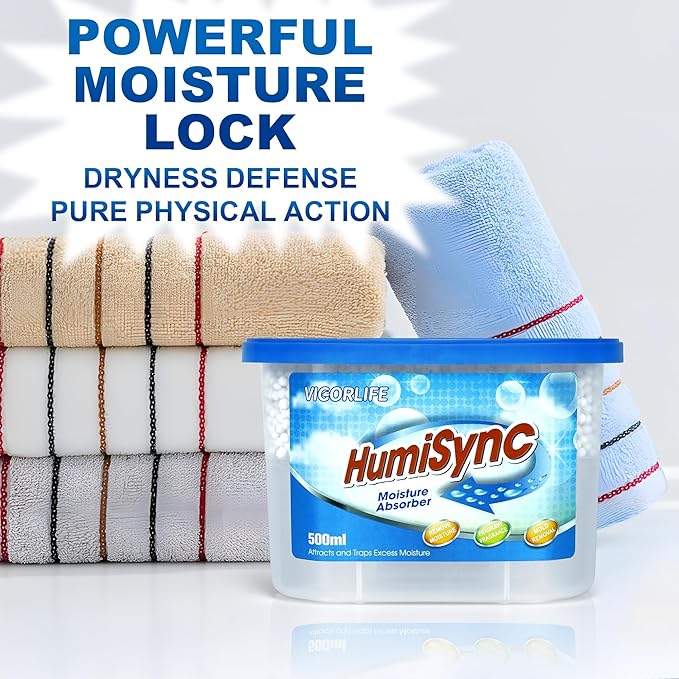 Moisture Absorber 10 Pack, 10.5 Oz Portable Humidity Absorber Boxes for Your Bathroom, RV & Car Moisture Control, Dehumidifiers Attracts Extra Moisture for Closet, Unscented