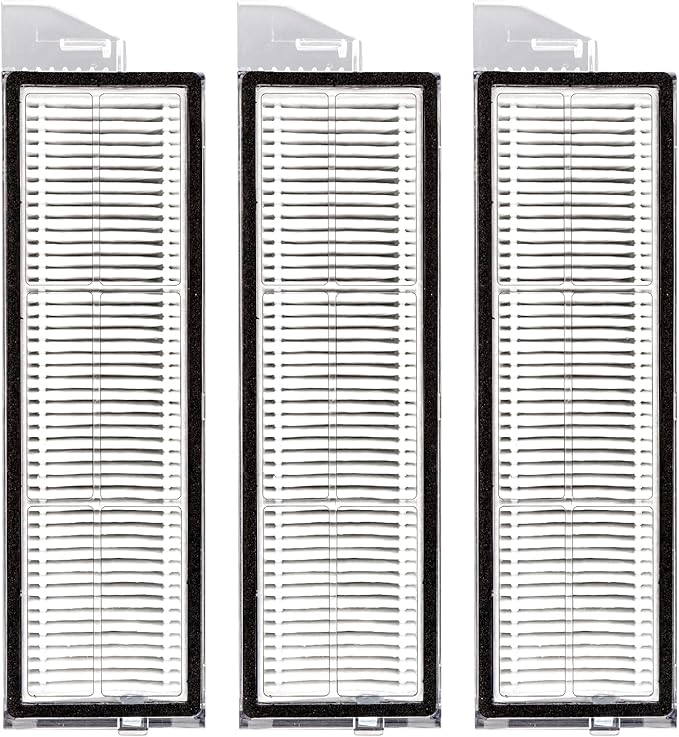 (3 Pack) S8 MaxV Ultra Replacement HEPA Filters for Roborock S8 MaxV Ultra, S8 Max Ultra Robot Vacuum, Replacement Parts, Filters Accessories Kit, Vacuum Filter, Upright Filters, Canister Filter