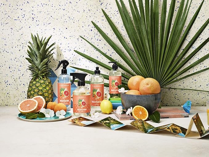 Caldrea Linen And Room Spray Air Freshener, Made With Essential Oils, Plant-Derived And Other Thoughtfully Chosen Ingredients, Tangelo Palm Frond Scent, 16 Fl Oz