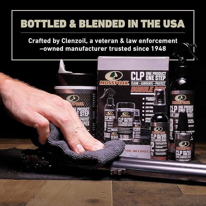 Mossy Oak CLP Gun Cleaning Oil | All-in-One Cleaner, Lubricant & Protectant | One-Step Gun Oil CLENZOIL