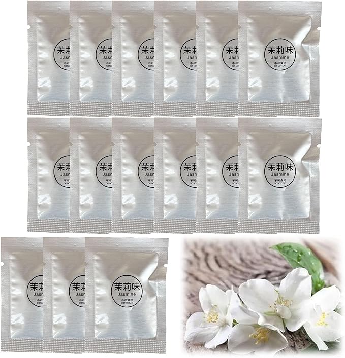 15 Pack Car Air Vent Clip Freshener Refills Solid Fragrance Replacement Pads, Long Lasting Air Freshener for Car Accessories for Women Men (Jasmine)