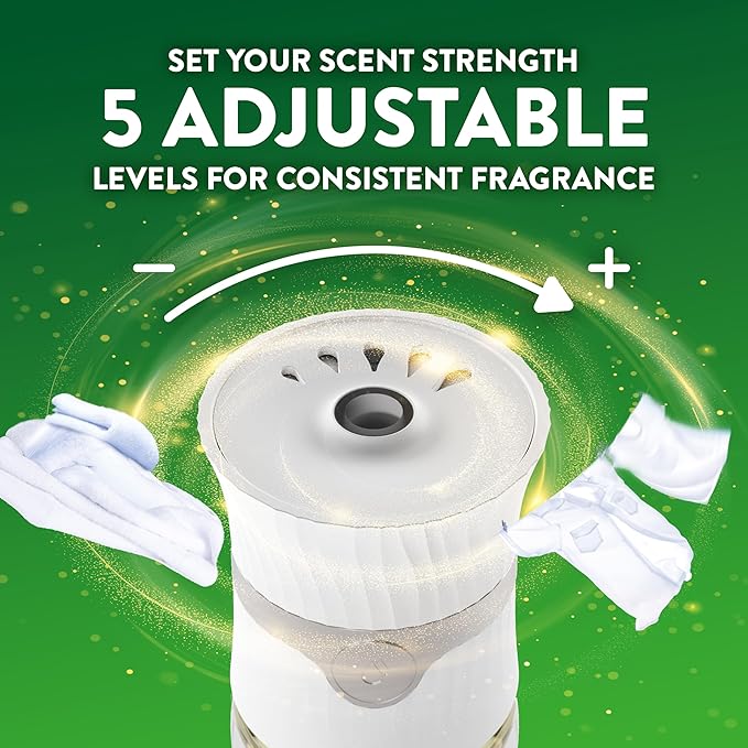 Air Wick Plug in Scented Oil Starter Kit (Warmer + 1 Refill), Fresh Linen, Air Freshener, Essential Oils