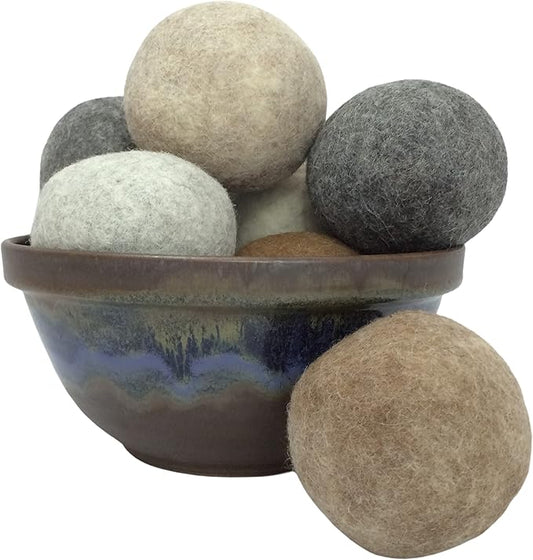 Laundry Balls for Dryer (Set of 3) Reusable 100% Alpaca, Earth-Friendly Laundry Solution, Dryer Wool Balls