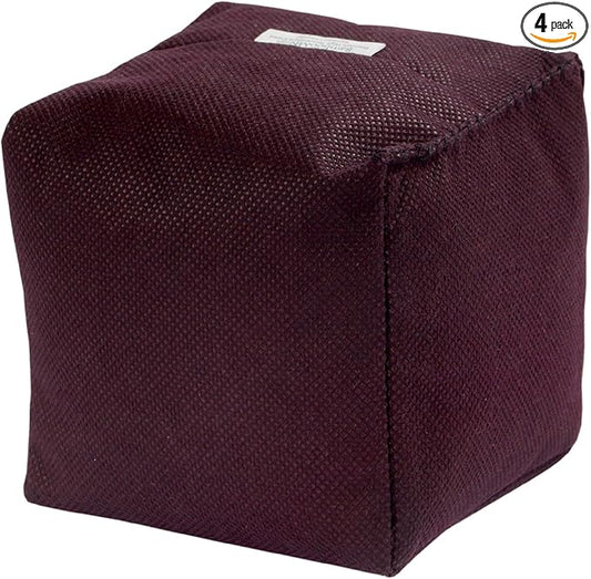 BambooMN Activated Bamboo Charcoal Air Purifier Cube - 500g Burgundy - 4 Units