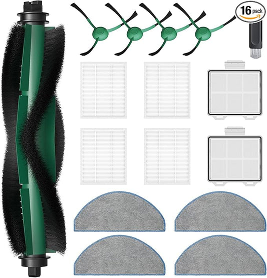 105 Replacement Parts Compatible with iRobot Roomba 104 105 Y0140 Y0110 Q0120 Q0520 Q011 Vacuum Cleaner, 1 Roller Brush, 4 Hepa Filter, 4 Mop Pads, 4 Side Brushes, 2 Primary Filter, 1 Cleaning Brush