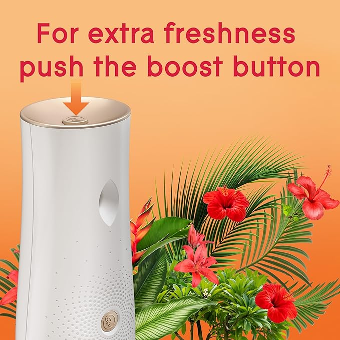 Glade Automatic Spray Refill and Holder Kit, Air Freshener for Home and Bathroom, Hawaiian Breeze, 6.2 Oz