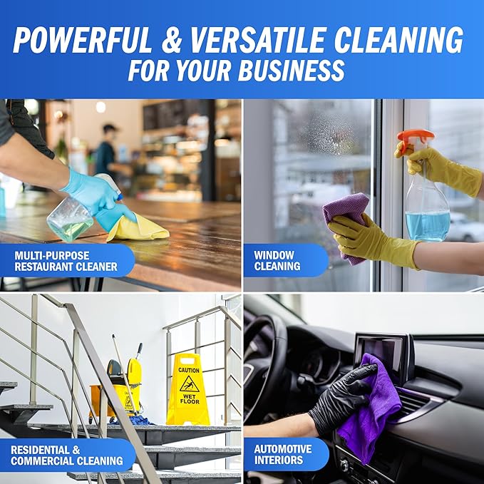All Surface and Glass Cleaner Concentrate – Makes 64 Gallons | All Purpose Cleaner, Floor Cleaner, Bulk Concentrate