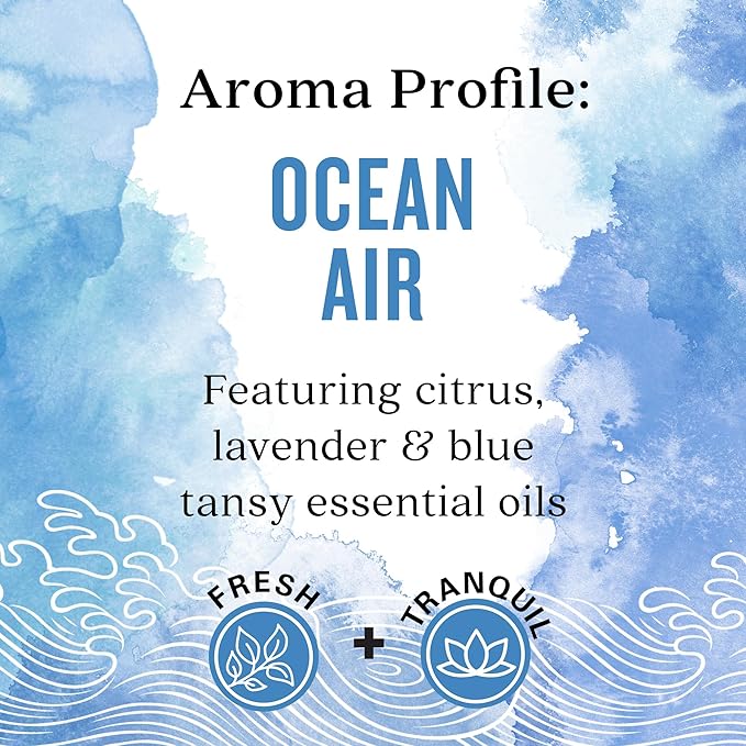 Aura Cacia Ocean Air Room Spray 8 Fl. oz. - Light Aroma, No Synthetic Fragrances