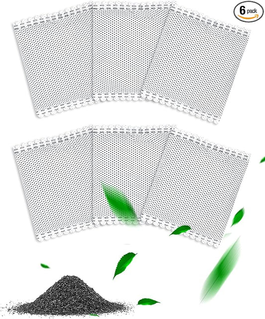 Cat Litter Box Deodorizer Filter Compatible with OKSOTY Stainless Steel & Compatible with PuraMAX Self Cleaning Litter Boxes, Odor Absorber for Strong Odor, 6PCS