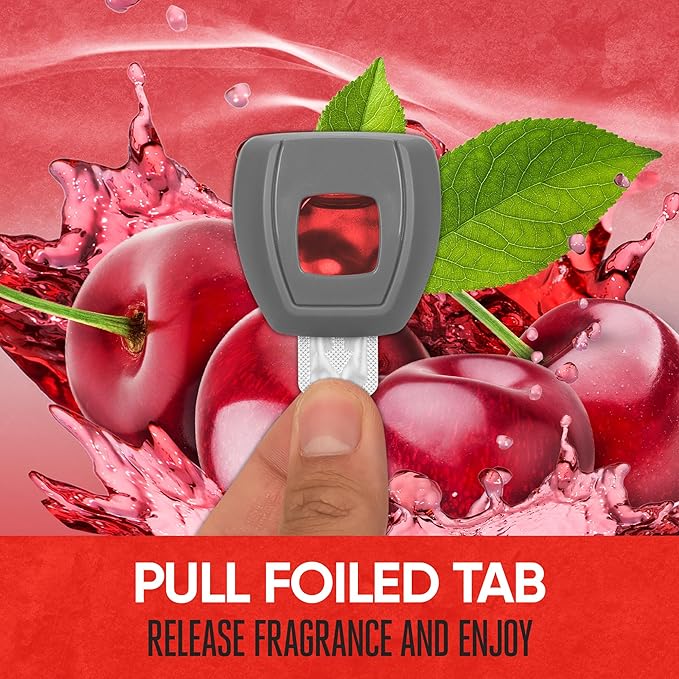 Motor Trend Vent Clip Air Freshener - Long Lasting Fresh Scents for Cars, Trucks, and SUVs - Cherry Scent, 2Pack