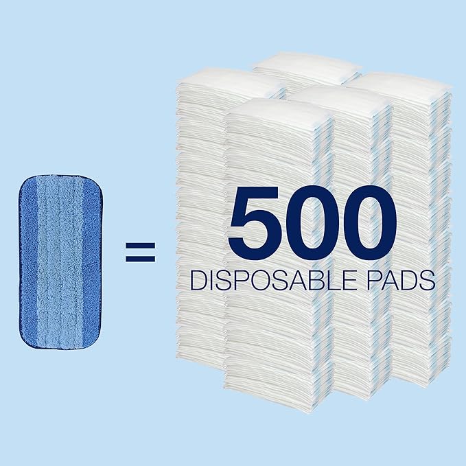 Bona® Microfiber Cleaning Pads for use with Swiffer® WETJET® Spray Mop, 3 Pack, Washable & Reusable up to 500 Times