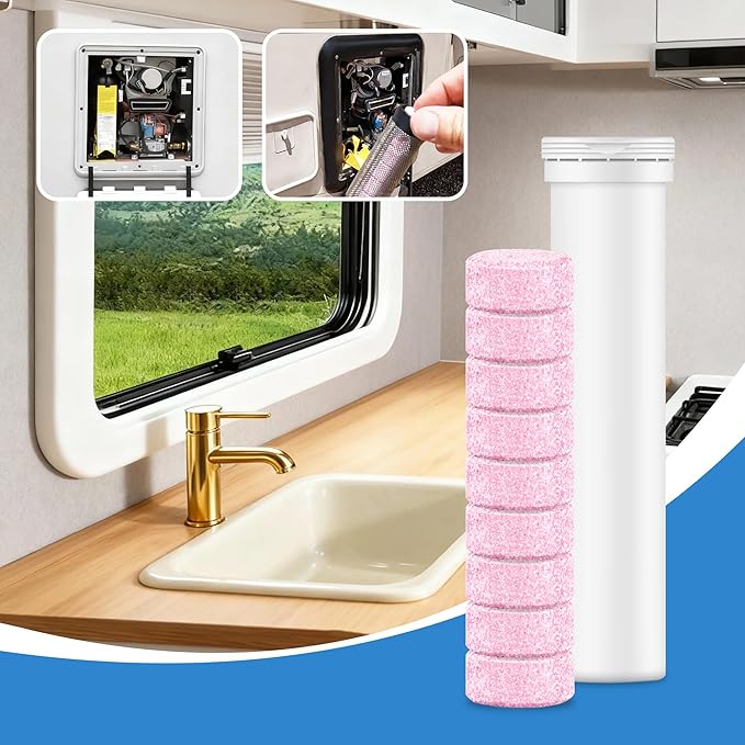 Decalcification Tablets Compatible With Truma Aquago - 18 Tablets,RV Fresh Water Tank Treatment For Truma Aquago Water Stains And Stubborn Dirt Inside The Hot Water Heater.