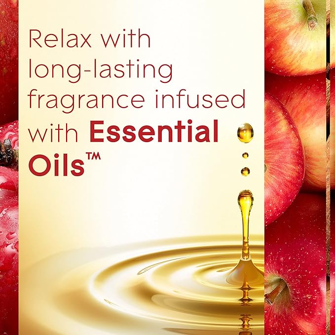 Glade PlugIns Refills Air Freshener Starter Kit, Scented and Essential Oils for Home and Bathroom, Apple Cinnamon, 3.35 Fl Oz, 1 Warmer + 5 Refills