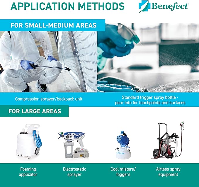 Benefect Botanical Decon 30 Disinfectant Cleaner, 5 Gallon, Light Lemon & Thyme Scent, Hospital Grade Disinfectant, Kills Over 99.99% of Germs, Safe for Food-Contact Surfaces