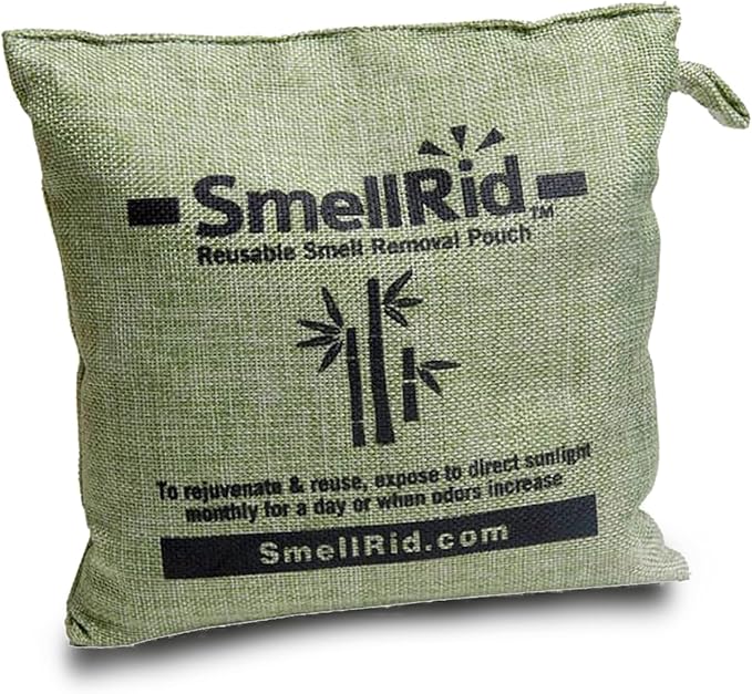 SMELLRID Activated Carbon Odor Eliminator Pouch – Neutralizes Odors in Closets