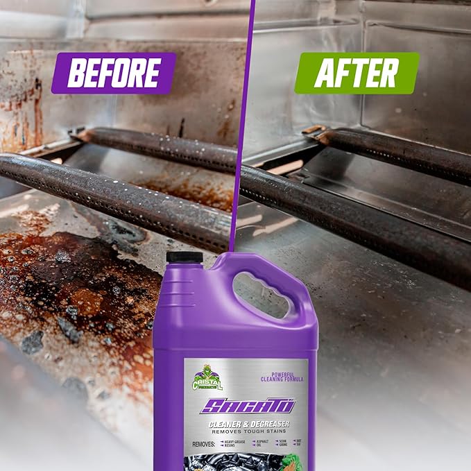 SACATO Degreaser Cleaner Heavy Duty – Commercial Degreaser for Garage, Floor, Engine, Driveway & Tools – Heavy Duty Cleaner Concentrate for Car, Kitchen, Washer – Strongest Desengrasante Gallon
