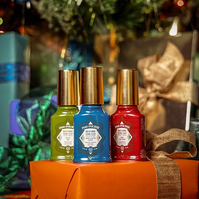 Poo-Pouri Before-You-Go Holiday Toilet Spray, Balsam Bum, 2 Fl Oz - Balsam Fir, Apple & Cedarwood