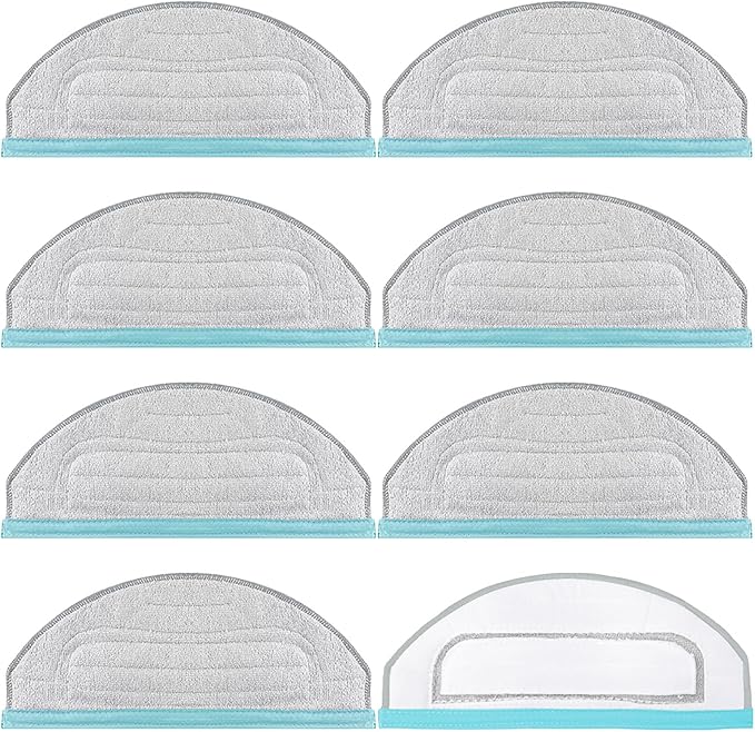 Accessories for Yeedi Cube and for Yeedi CC Robot Vacuum Cleaner,8 Pcs Washable and Reusable Microfiber Mop Pads Replacement Part