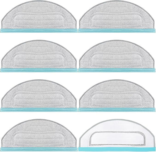 Accessories for Yeedi Cube and for Yeedi CC Robot Vacuum Cleaner,8 Pcs Washable and Reusable Microfiber Mop Pads Replacement Part