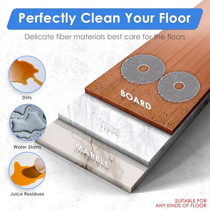 (4 Pack) Plus 505 Combo Replacement Mop Pads Compatible with iRobot Plus 505 Combo robot + AutoWash dock/Plus 405 Combo Robot Vacuum, Mop Cloths Accessories