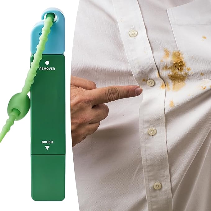 Stain Pen for Clothes - 12ml Travel Size Stain Remover Pen | Spot Cleaner Double-clothing Stick Cleaning Tools for Fabric Oil Food Grease Kids Adults Beach Vacation Picnic Outdoor