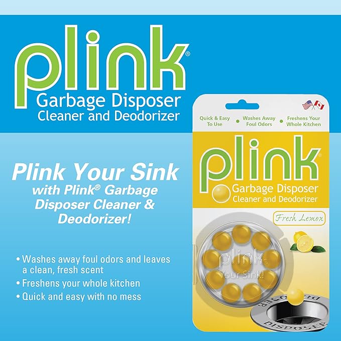 Plink 9025 Garbage Disposer Cleaner and Deodorizer, Simply Fresh Scent, Value Pack of 20