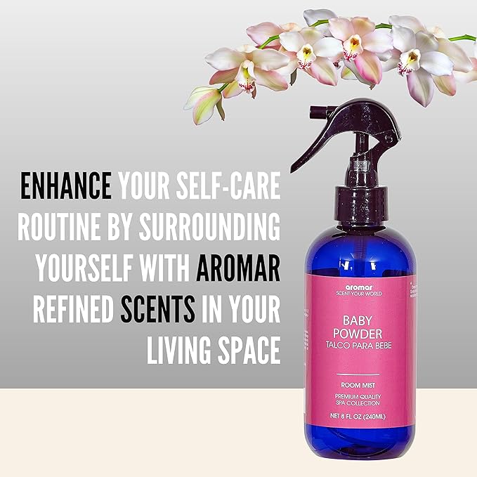 Aromar Essential Room Mist and Fabric Spray with Natural Freshener Aromatherapy for a Fresh and Rejuvenated Home 8 oz Eucalyptus