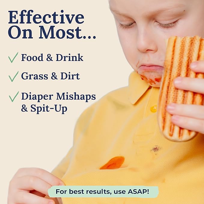 Miss Mouth's Stain Removal Kit - 3-Pack Messy Eater Spray 4oz, Portable Treater Pens & Laundry Brush - Travel Spot Cleaner for Clothes, 6-Piece Set
