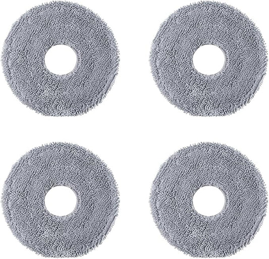 roborock 4 Pack Microfiber Mop Cloths Qrevo CurvX Robot Vacuum, Mop Pad Replacement Accessories