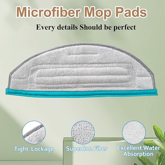 Replacement Parts Compatible with Ecovacs Yeedi Cube Robot Vacuum, Accessories including 1 Main Brush, 4 Side Brush, 2 Hepa Filter, 2 Mop Pad, 4Dust Bags