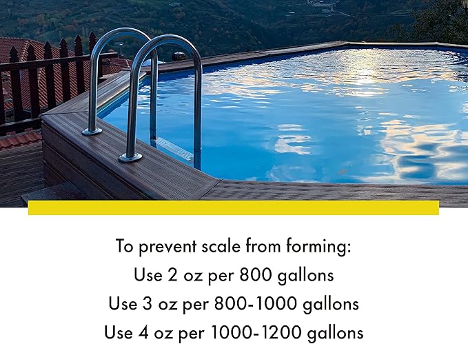 Spa & Hot Tub Scale Remover - Quart - Hot Tub & Spa Descaler, Scale Stain & Lime Stain Remover